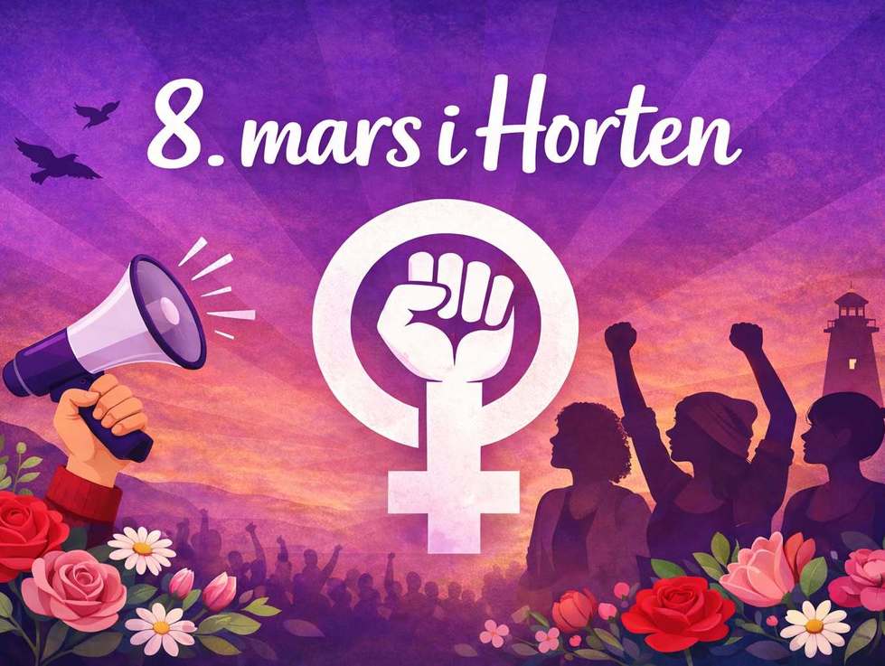 8. mars-markering i Horten